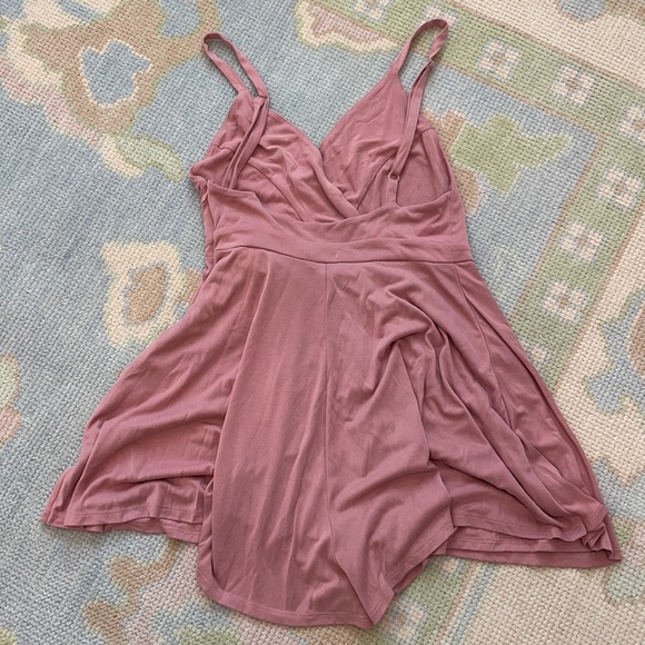 Buttery Soft Mauve Pink Romper - Picture 3 of 4